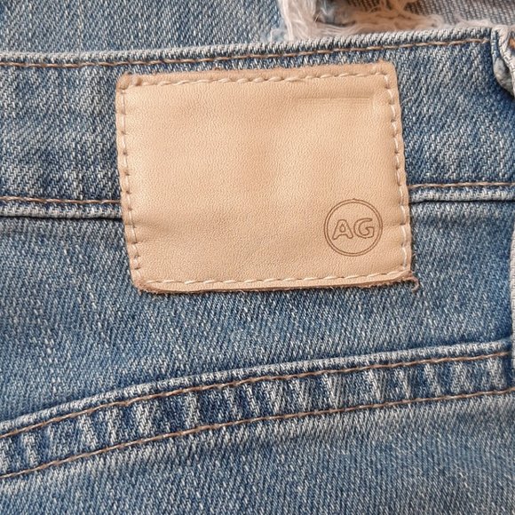 AG Adriano Goldschmied The Phoebe High Rise Tapered Distressed Jeans SZ 28 - Picture 9 of 15